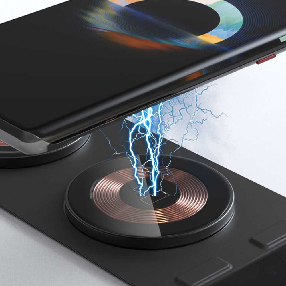 T01. Magnetic cloth folding (3 in 1) wireless charger