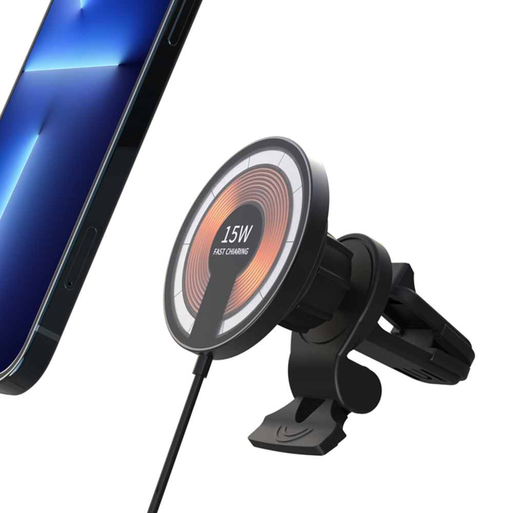 T09 . Magnetic Car-Mounted (2-in-1) Wireless Charger