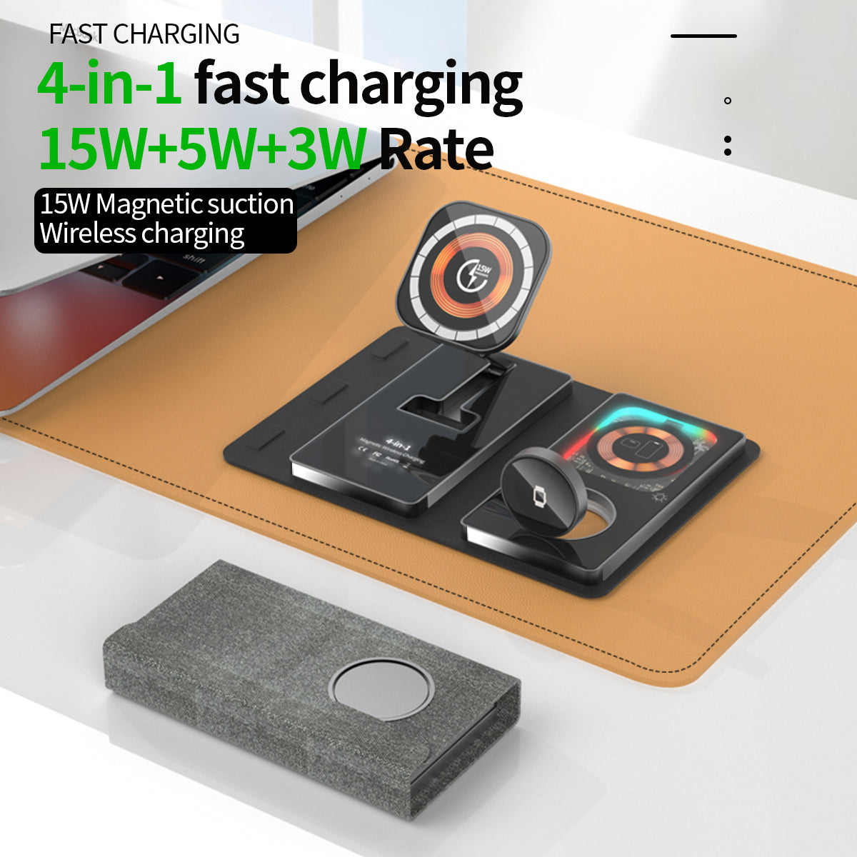 T50 . Folding (4 in 1) wireless charger