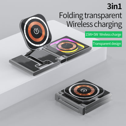 T36 . Folding (3 in 1) wireless charger