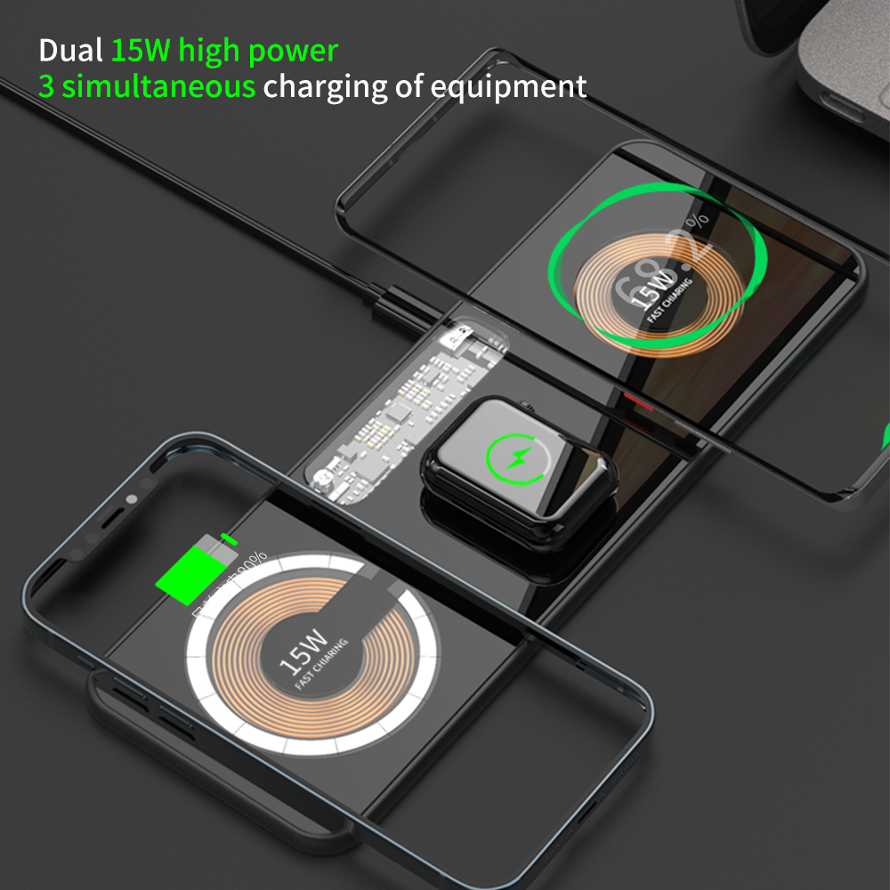 T06 . 3 in 1 magnetic wireless charger