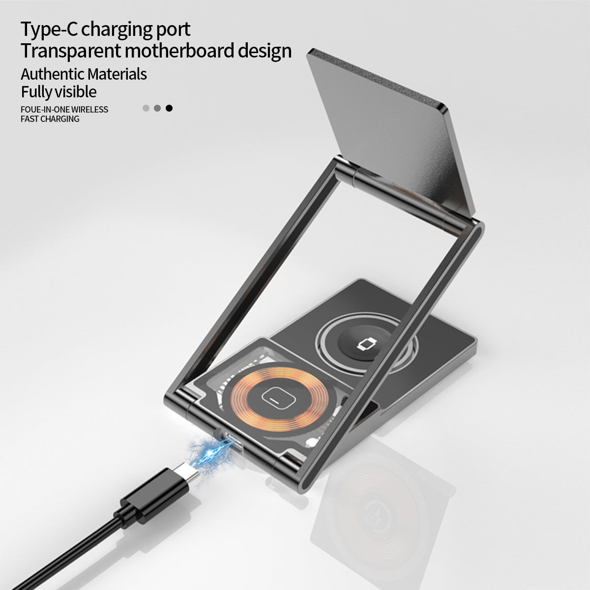 T33 . Folding (4 in 1) wireless charger