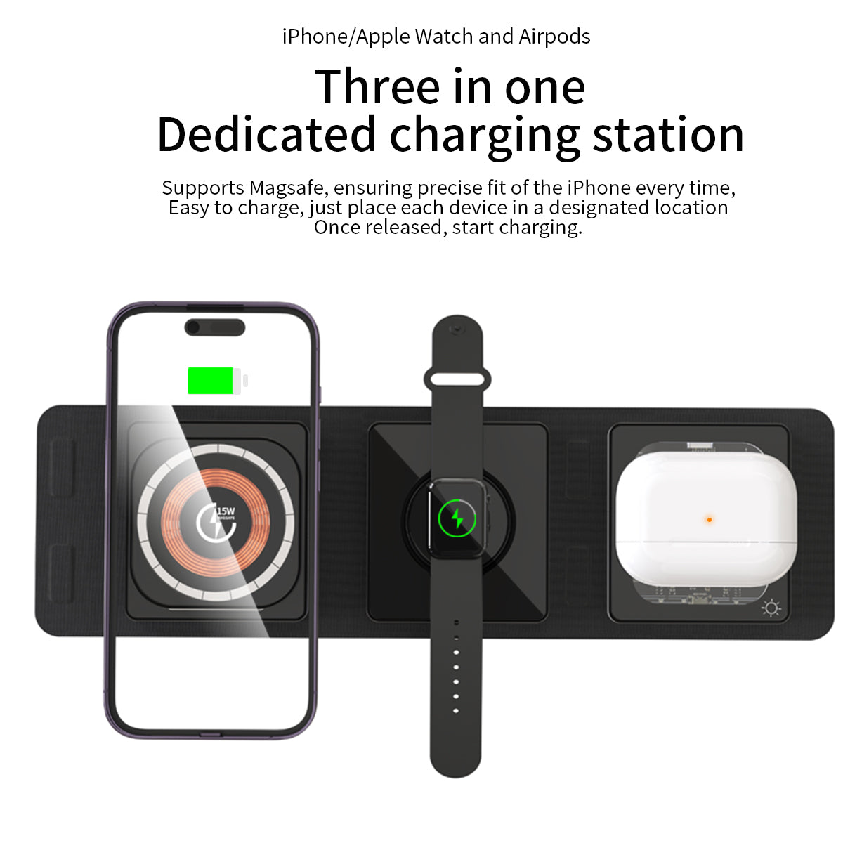 T39 . Folding (4 in 1) wireless charger