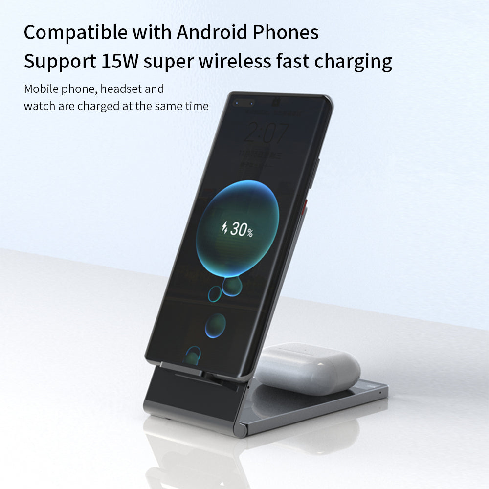 T05 . Magnetic folding stand (4 in 1) wireless charging