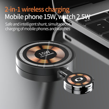 T23 . Transparent magnetic bracket (3 in 1) wireless charging