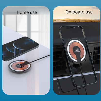 T09 . Magnetic Car-Mounted (2-in-1) Wireless Charger