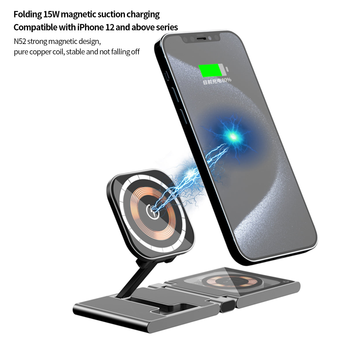 T36 . Folding (3 in 1) wireless charger