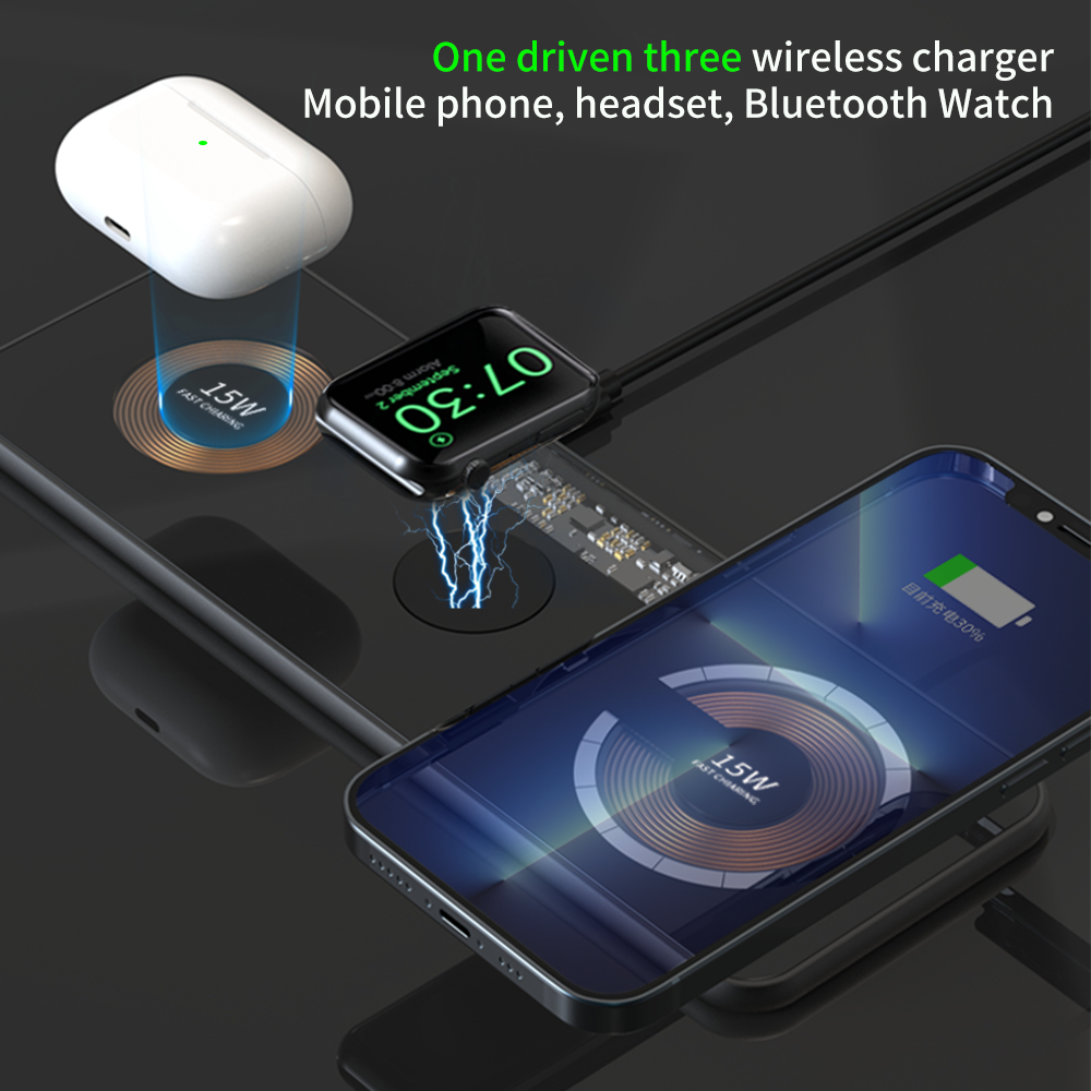 T06 . 3 in 1 magnetic wireless charger