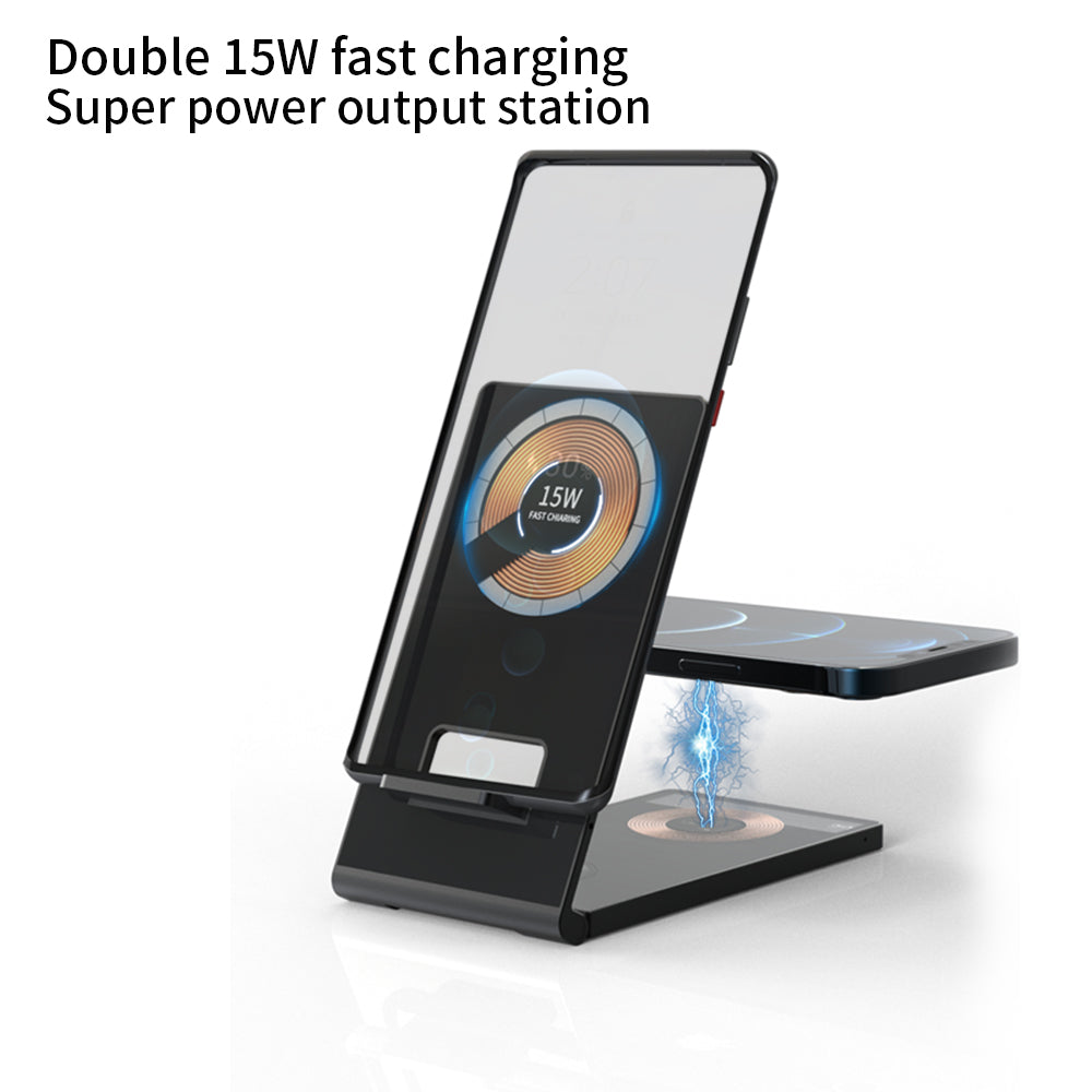 T05 . Magnetic folding stand (4 in 1) wireless charging