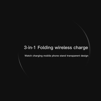 T23 . Transparent magnetic bracket (3 in 1) wireless charging